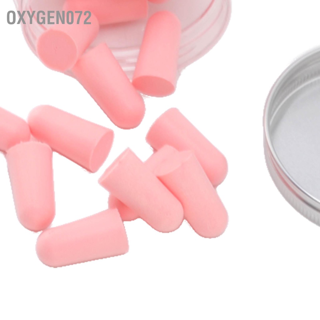 Oxygen072 30 cái Bịt tai khi ngủ chống ồn Siêu mềm Bọt biển phục hồi chậm Tiếng Nút bịt cho giấc học tập làm việc