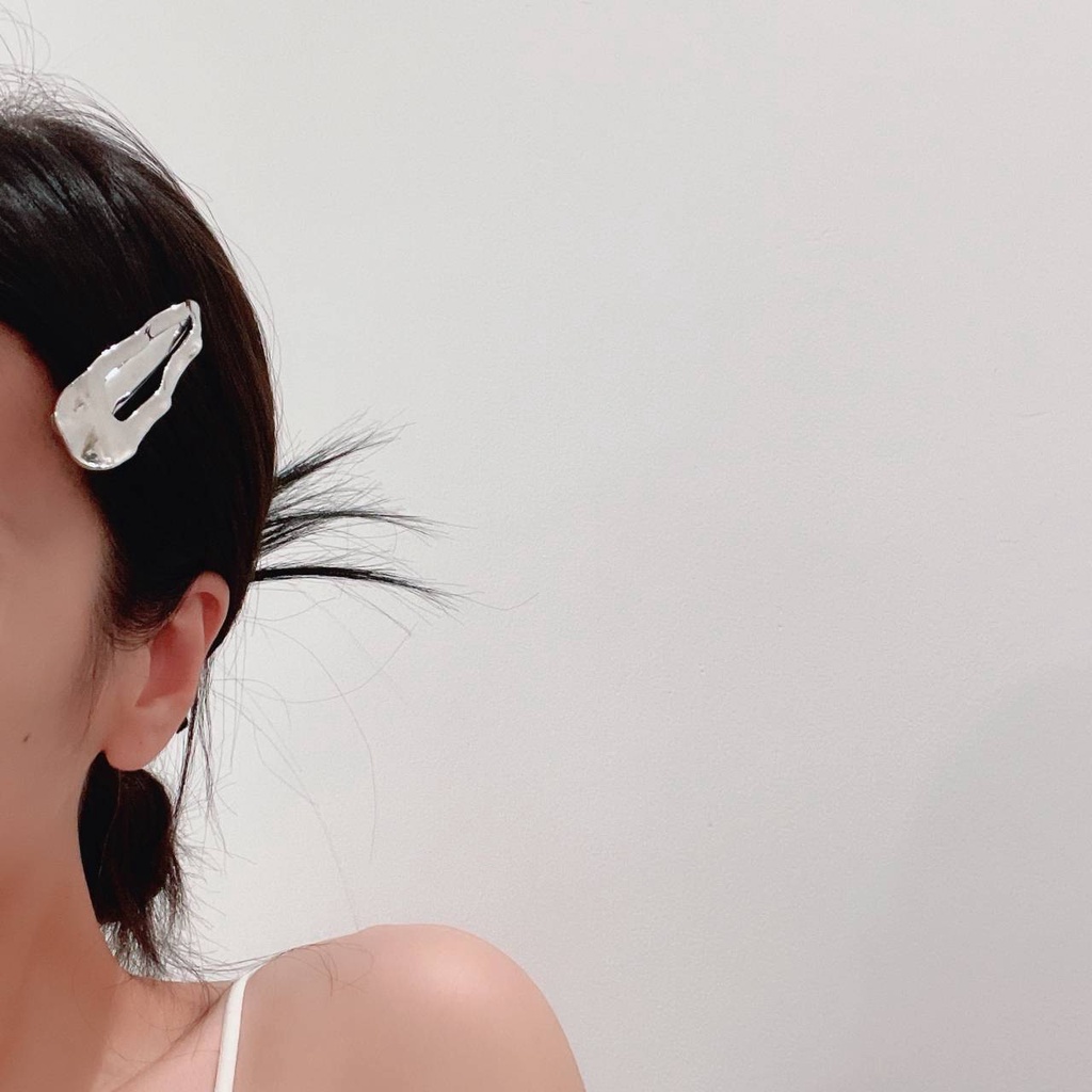 Kẹp Tóc Kim Loại Hình Trái Tim Cá Tính Ngọt Ngào Cá Tính Cho Nữ