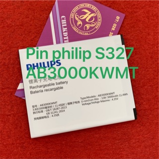 Pin philip s327 zin-mới 100% kí hiệu ab3000kwmt