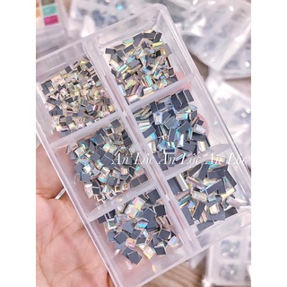 Set đá nail đá viên đá vuông nhỏ mix