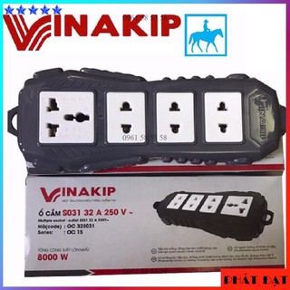 Ổ cắm điện 4 lỗ không dây 8000W 32A 250V VINAKIP - TĐSG