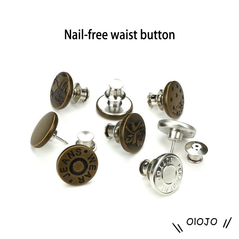 1 cái nút quần jean unisex có thể tháo rời