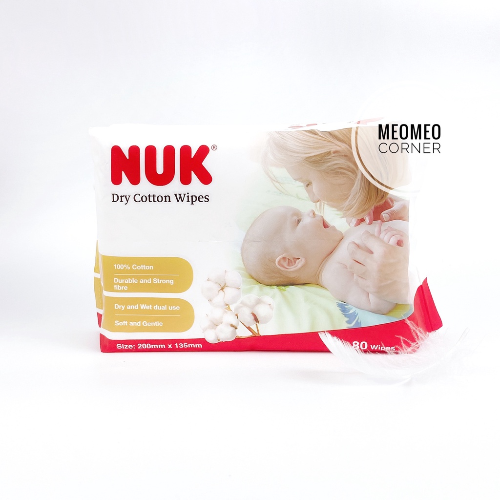 Khăn vải khô đa năng NUK 80 tờ