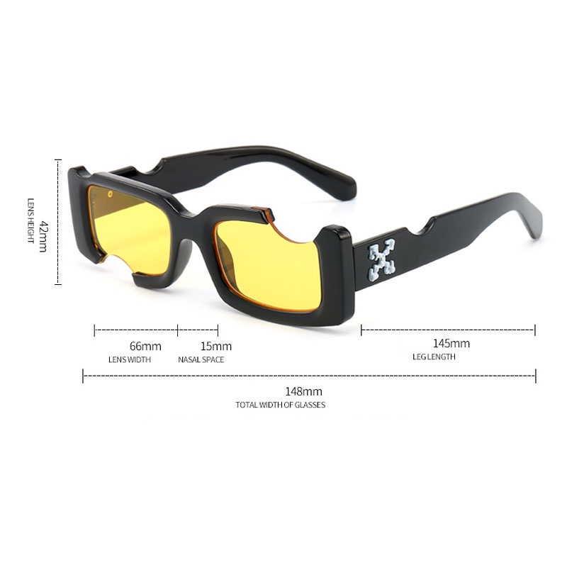 RUISIMO Kính Mát Khung Vuông Nhỏ Phong Cách Âu Mỹ Thời Trang Cho Nữ 2240