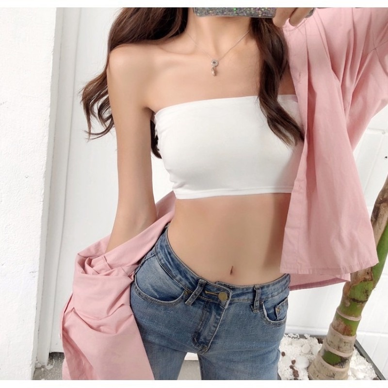 CCVN Áo lót nữ màu trơn không dây quyến rũ