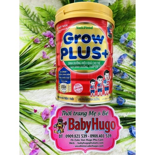 [MẪU MỚI] Sữa Bột Nutifood Grow Plus+ Đỏ trên 1tuổi 900g