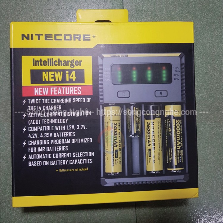 Bộ Sạc Pin Đa Năng Nitecore Intellicharger New i4