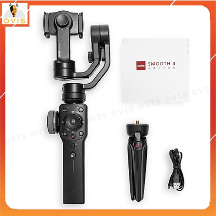 [BH 1 ĐỔI 1] Tay Cầm Chống Rung (Gimbal) Zhiyun Smooth 4 Cho Điện Thoại, Tự Động Lấy Nét, Theo Dõi Chuyển Động | BigBuy360 - bigbuy360.vn