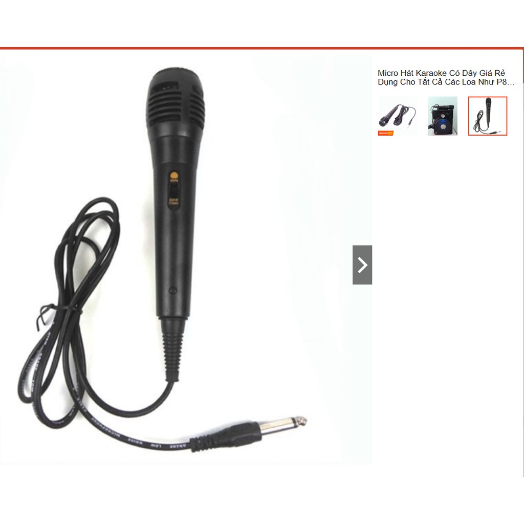 Mic P89 P88 có dây   loa mini nhỏ
