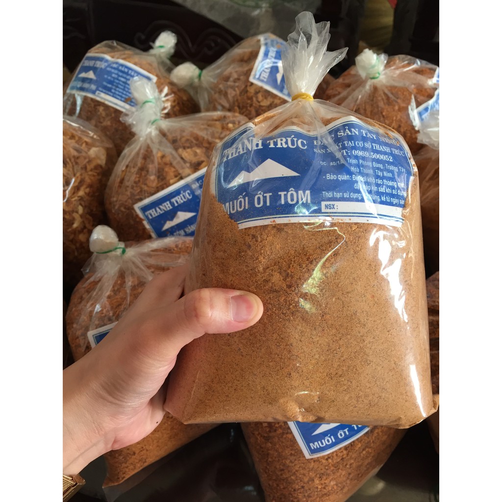 [500GR]Muối Chính Gốc Tây Ninh Thanh Trúc Muối Ớt Tôm Nhuyễn Ngon Trộn Bánh Tráng Trái Cây