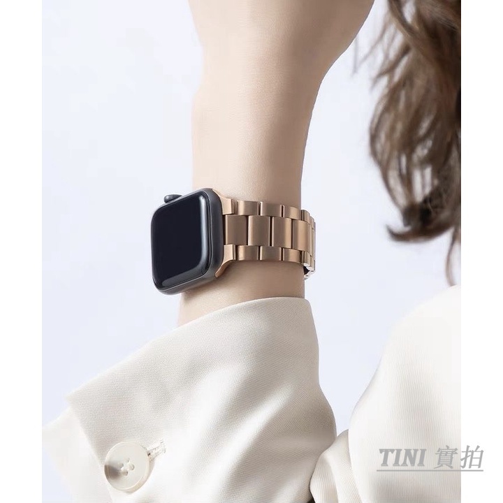Dây đeo đồng hồ bằng kim loại thích hợp cho Apple Watch 7 / 6 / 5 / 4 / 3 /SE 45mm / 40mm / 42mm / 38mm /41mm / 44mm