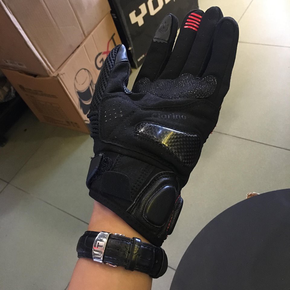 Găng tay moto bảo hộ cao cấp dài ngón KOMINE 167