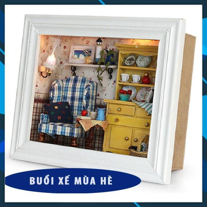 Mô hình nhà búp bê gỗ DIY Nhà búp bê Series các buổi mùa hè Toy World