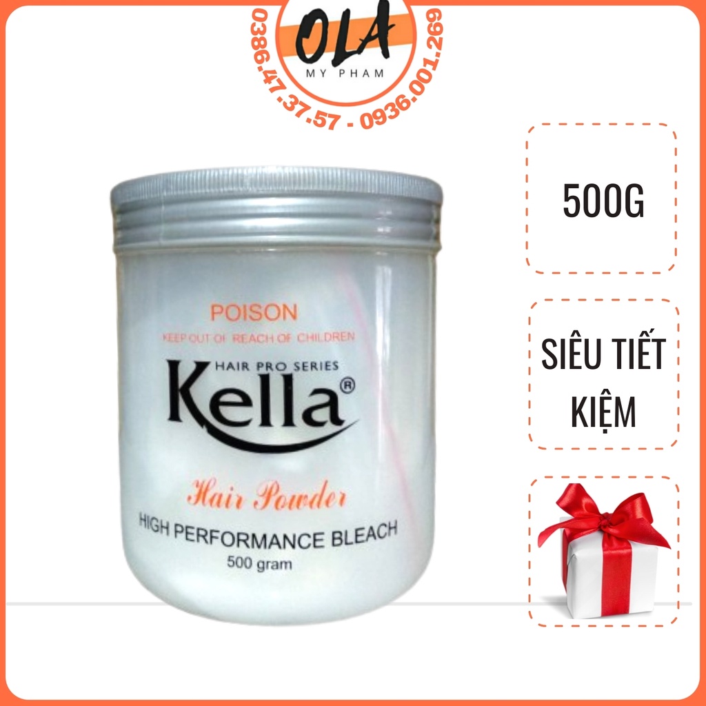 Bột Tẩy Tóc Kella Trắng 500g - mỹ phẩm ola