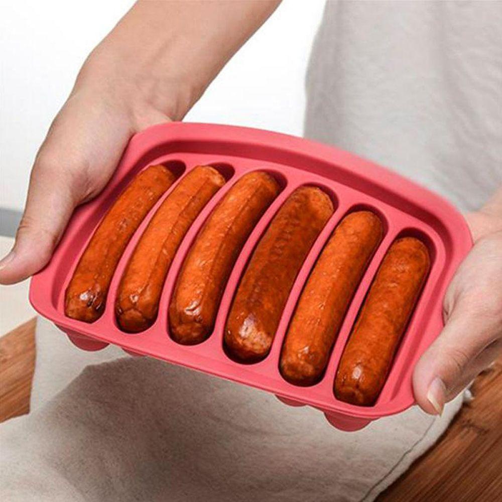 Khuôn Làm Xúc Xích 6 Ngăn Tiện Lợi