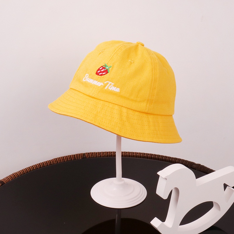 Mũ Bucket In logo Maruko Phong Cách Nhật Bản Cho Bé