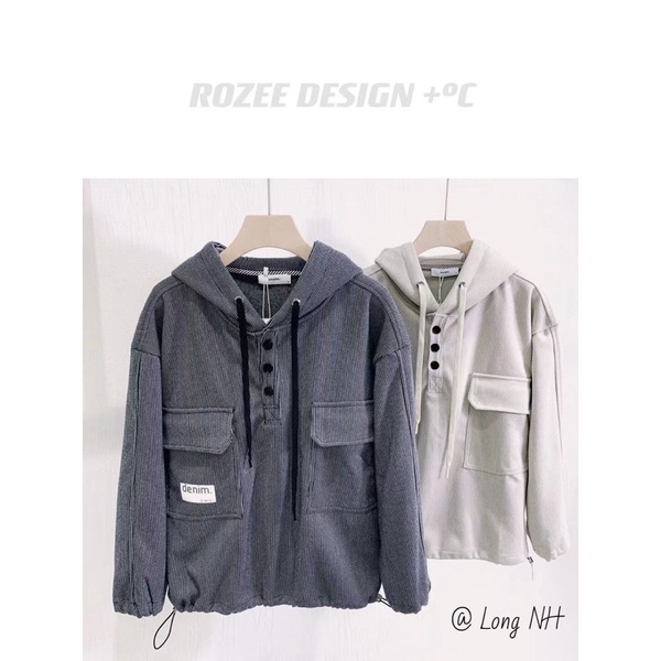 Áo Hoodie Túi Hộp Nhung Tăm , Áo Hoodie Cúc Bấm Chất Nhung Siêu Đẹp • MinWay Store