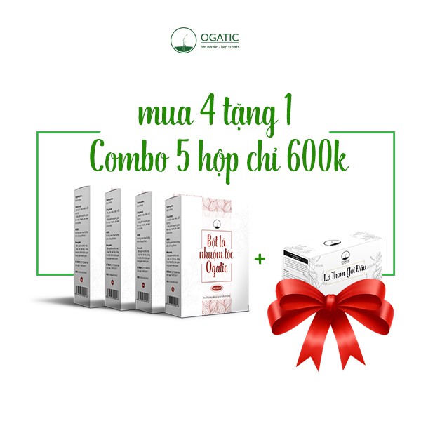 COMBO BỘT LÁ OGATIC MUA 4 TẶNG 1