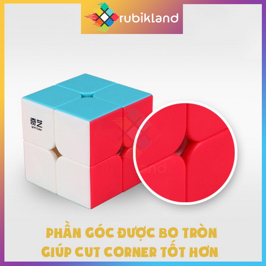 Rubik 2x2 QiYi QiDi S Rubic 2 Tầng Stickerless Cao Cấp Đồ Chơi Trí Tuệ