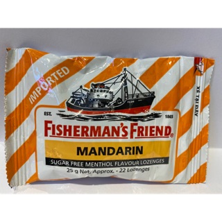 Kẹo Cay Con Tàu Không Đường Hương Quýt Và Menthol FISHERMAN’s FRIEND 25g