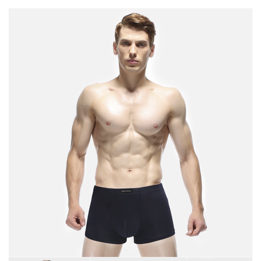 Combo hộp 4 quần lót nam Boxer cao cấp full size - Under Wear