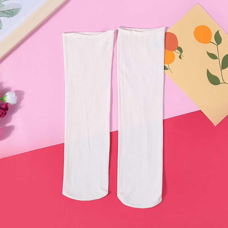 Vớ Dài Siêu Mỏng Mềm Mại Co Giãn Màu Trơn Thời Trang Mùa Hè Cho Nữ