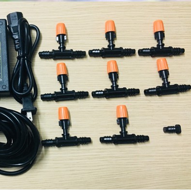 Bộ Phun Sương Tăng Áp Tưới Lan, Cây Cảnh Kèm Bơm Mini