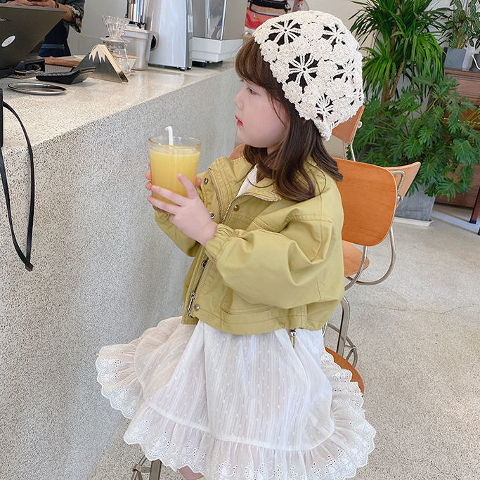 Áo Khoác Da Thời Trang Dành Cho Bé Gái