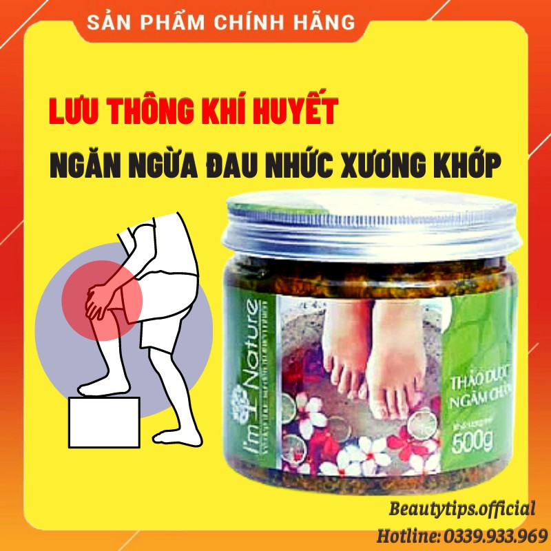 Ngâm Chân Thảo Dược I'm Nature - Giảm Đau Nhức Sưng Phù Chân Giúp Ngủ Ngon 500gr