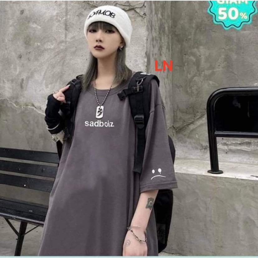 Áo phông  nam nữ sad   Chất cotton su  LN35H