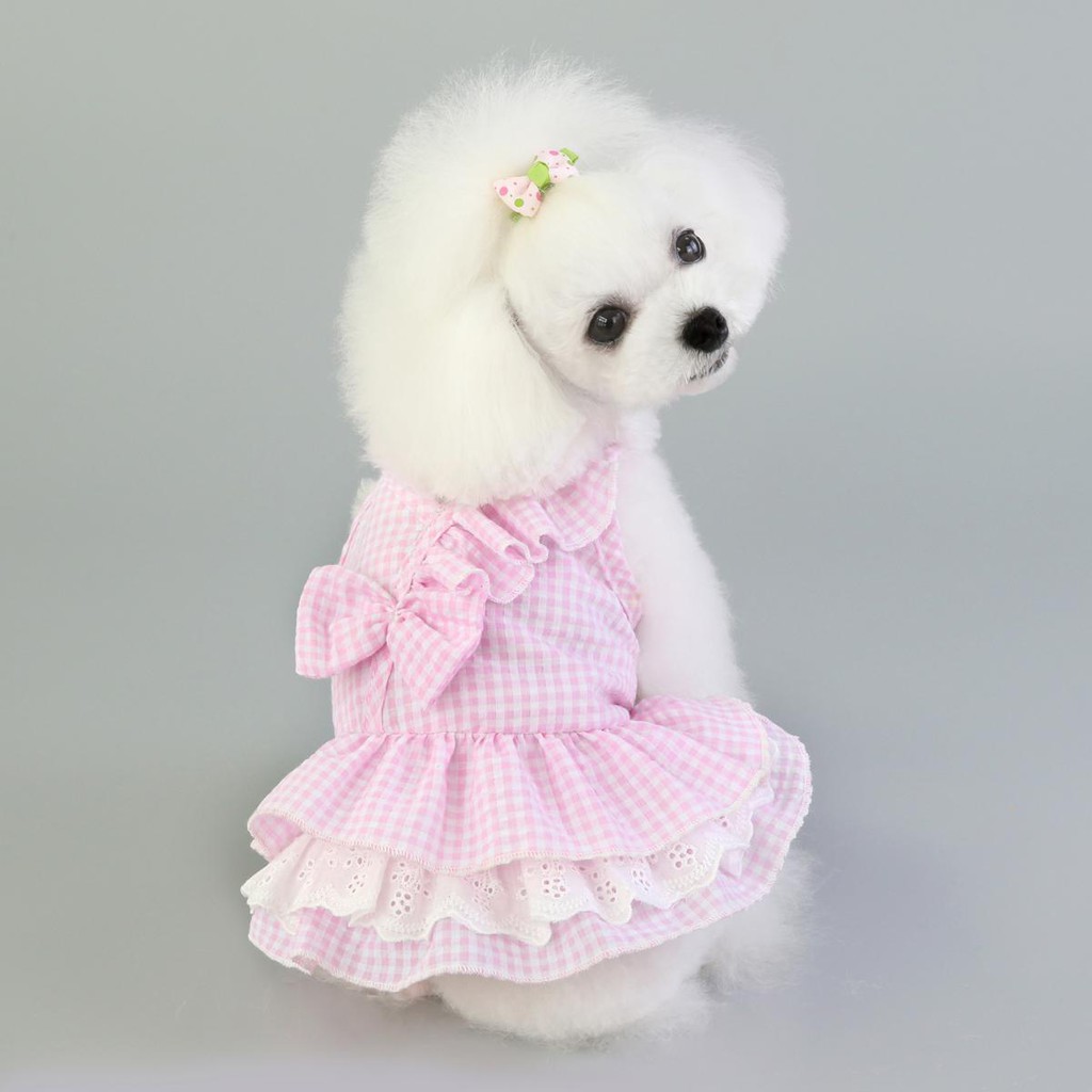 20 quần áo mùa hè cho chó mèo con chó nhỏ mùa hè váy mỏng Teddy Bichon chó con quần áo mùa xuân và m