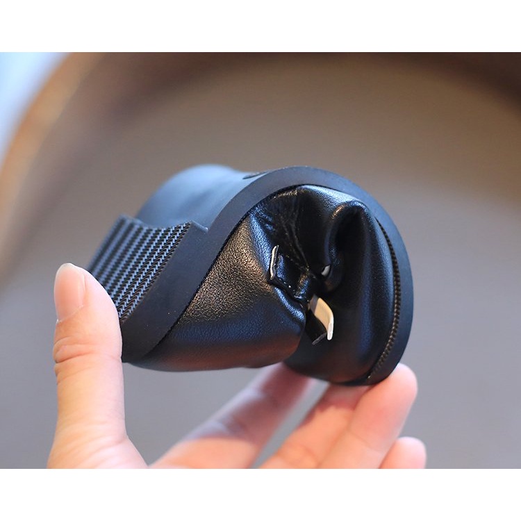 Giày búp bê da mềm đính nơ xinh xắn cho bé gái 1-8 tuổi