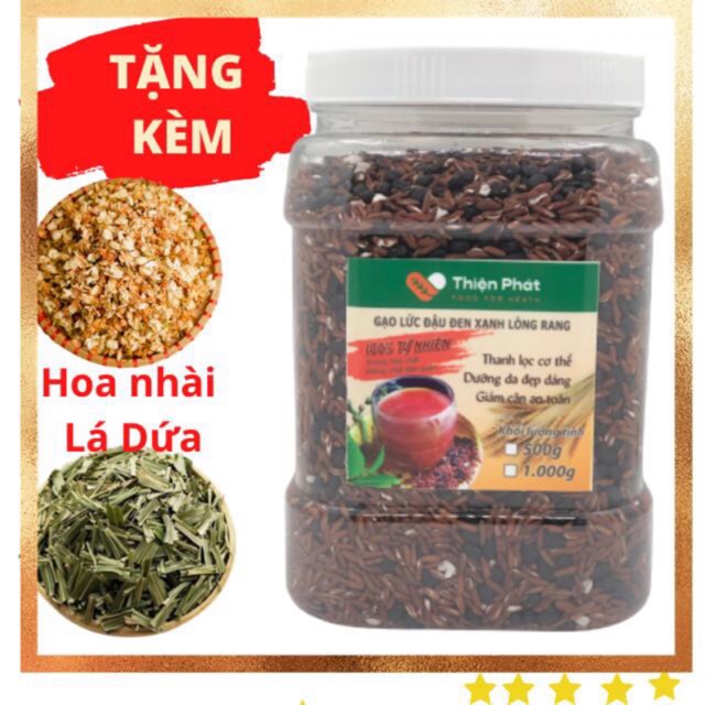 1 kg TRÀ GẠO LỨC ĐẬU ĐEN XANH LÒNG RANG MỘC - THIỆN PHÁT