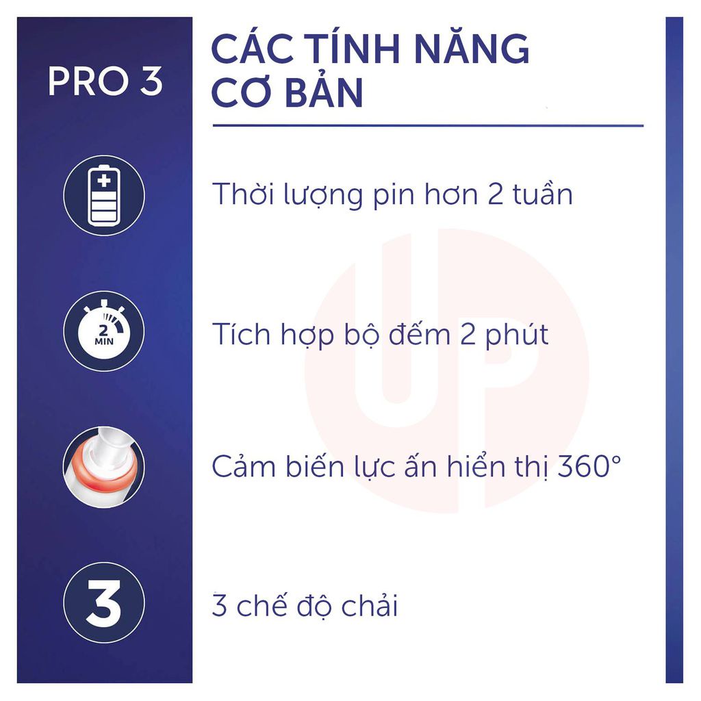 Combo 2 bàn chải điện Oral-B Pro 2 2000, Pro 3 3000