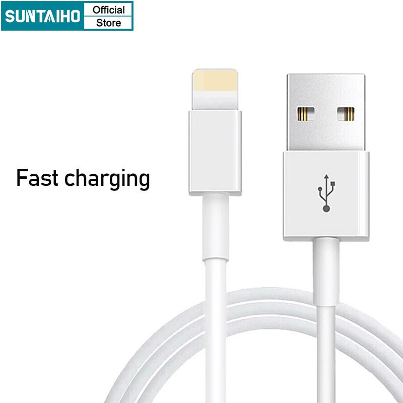 Cáp sạc nhanh SUNTAIHO USB sang lightning dài 1/ 2/ 3M thích hợp cho điện thoại iPhone (Có bán lẻ củ sạc)