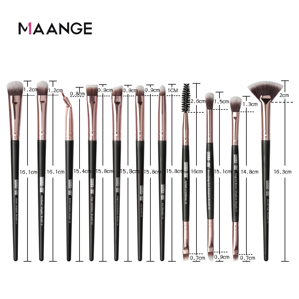 Bộ 18 cây cọ dành cho trang điểm chuyên dụng tiện lợi