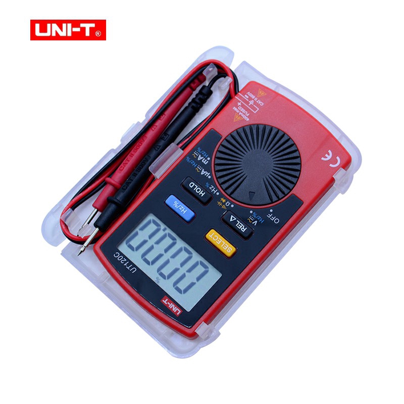 【100%Original Agent】Easy Carry  UNI-T UT120C Mini Pocket size  600V 400mA Digital multimeter  Tester Voltage Current Meter  Resistance Capacitance Meter