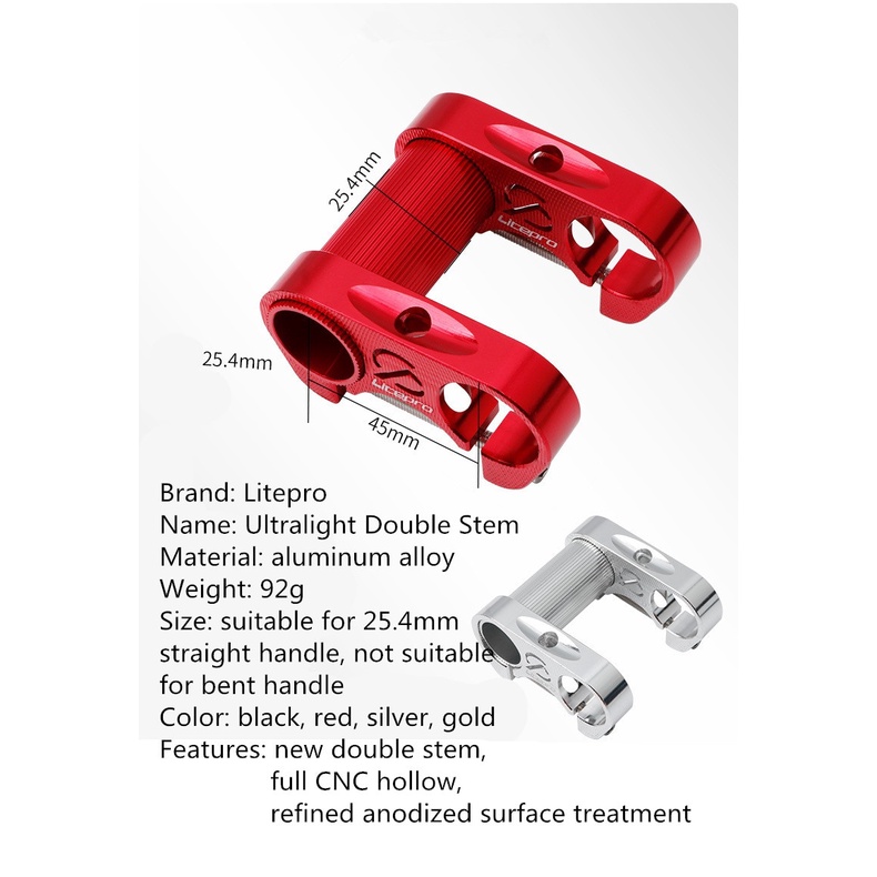 Pô Tăng S95 412 CNC SP8 Bằng Hợp Kim Nhôm Siêu Nhẹ Chuyên Dụng Cho Xe Đạp