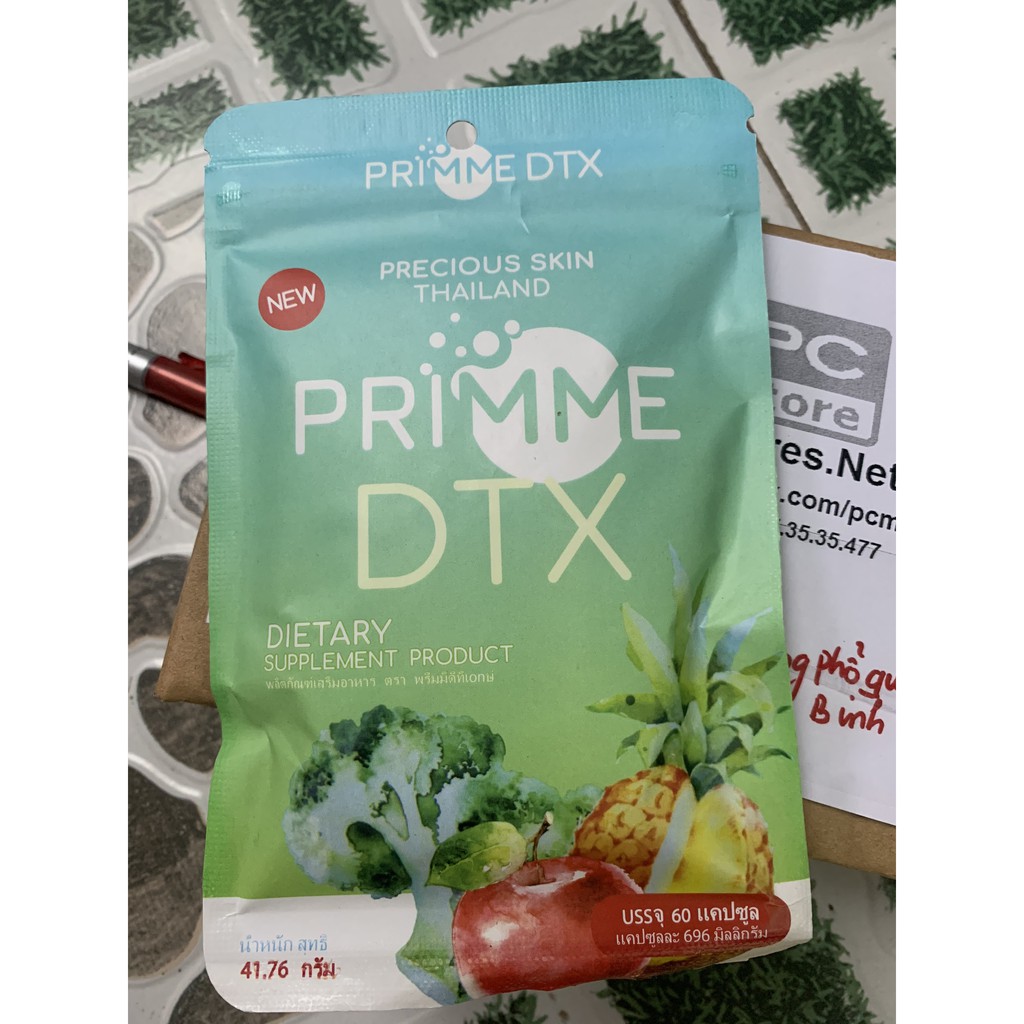 Dextox PRIME thái lan khử mỡ chiết xuất từ rau củ giảm cân tự nhiên 9 hãnh độc quyền PhanNhi