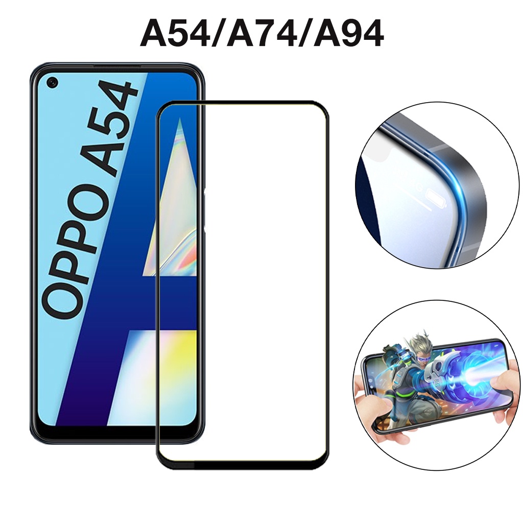 Cường lực oppo reno 8 a76 a77 a57 a5s a54 f5 a74 a55 a53 f11 a96 a95 a93 a53 a17 f7 f9 pro 4 5 7 7z 6 6z 5g Kính [9D]