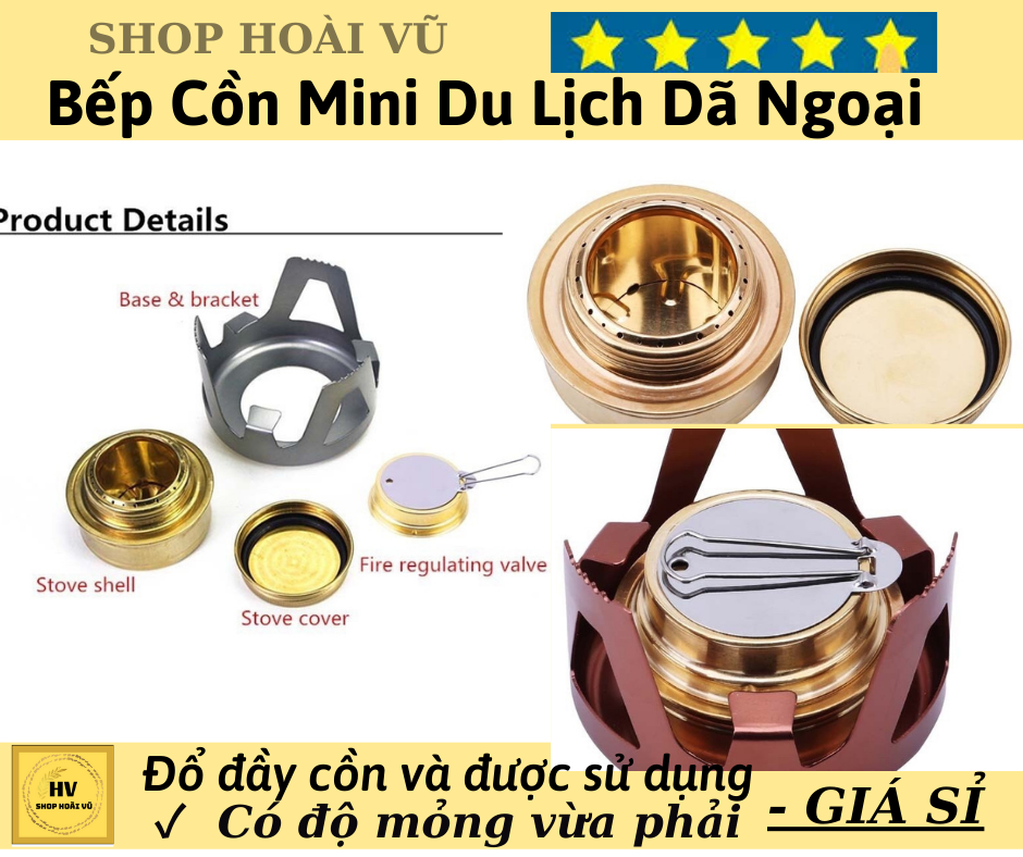 Bếp Cồn Mini Du Lịch Dã Ngoại Pha Cafe Trà Có Thể Gấp Gọn Tiện ích | WebRaoVat - webraovat.net.vn