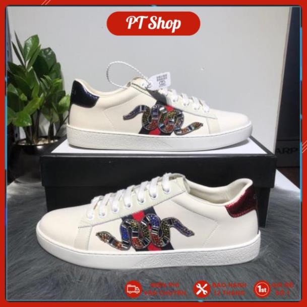 GIÀY GUCCI RẮN ĐÍNH ĐÁ FULL PHỤ KIỆN, GIÀY THỂ THAO NAM NƯ FULL BOX