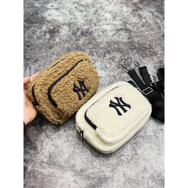 Mũ MLB LÔNG BUKET Trắng unisex N/Y Fleece cap, Nón thời trang cá tính, Mũ thời trang
