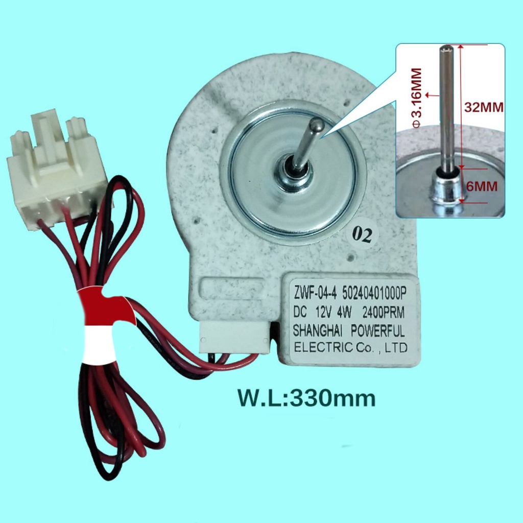 Động Cơ Quạt Cho Tủ Lạnh Midea BCD-330WTV ZWF-04-4
