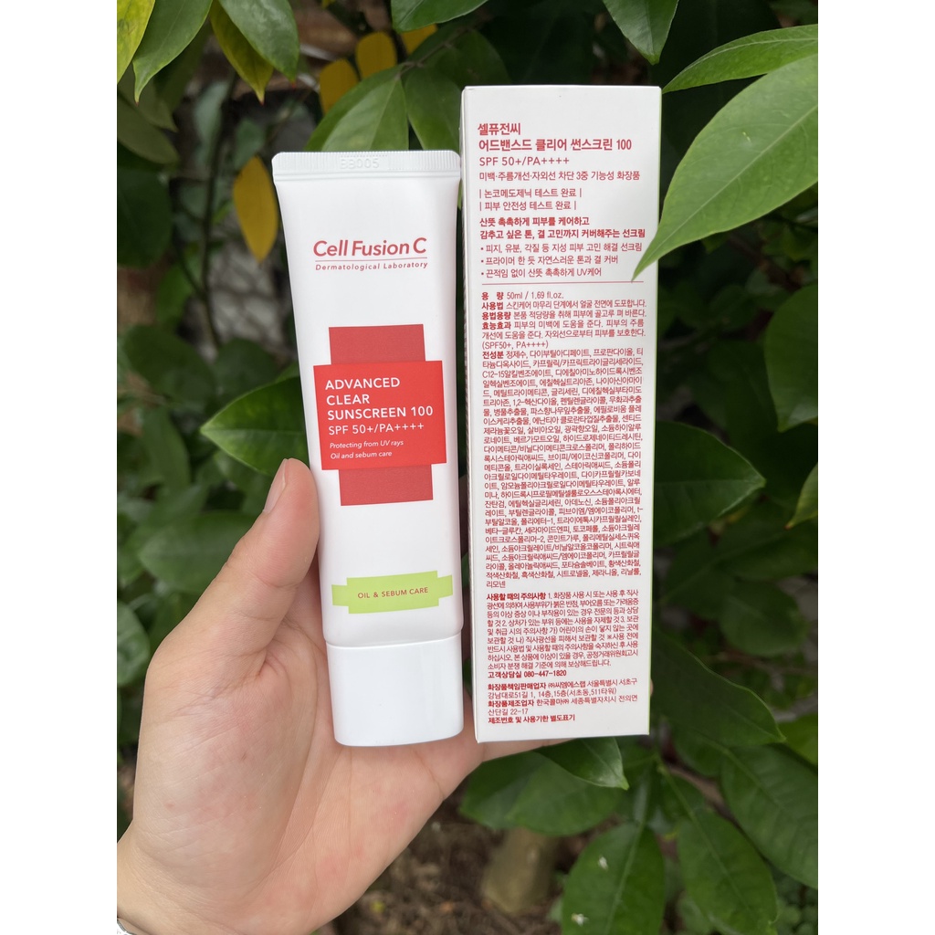 Kem chống nắng cell fusion c 50ml hàn quốc