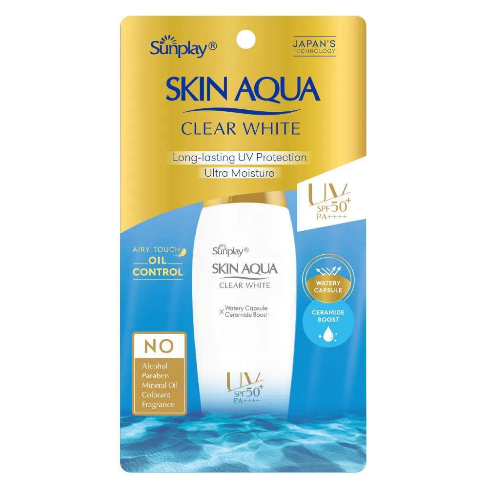 Sữa Chống Nắng Dưỡng Da Trắng Mịn Tối Ưu Sunplay Skin Aqua Clear White SPF50+ 55g