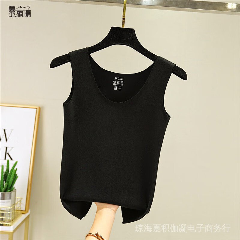 Xiao Ai recommended 2022 mu Fengqing double-sided velvet vest women's autumn and winter German velvet self-thermal sling seamless slim-fit cotton bottoming shirt inner Top Autumn, suit, lovers, tops, trousers, underwear, cropped pants, swimwear, bottoming