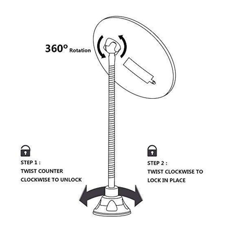 Gương trang điểm gắn đèn LED