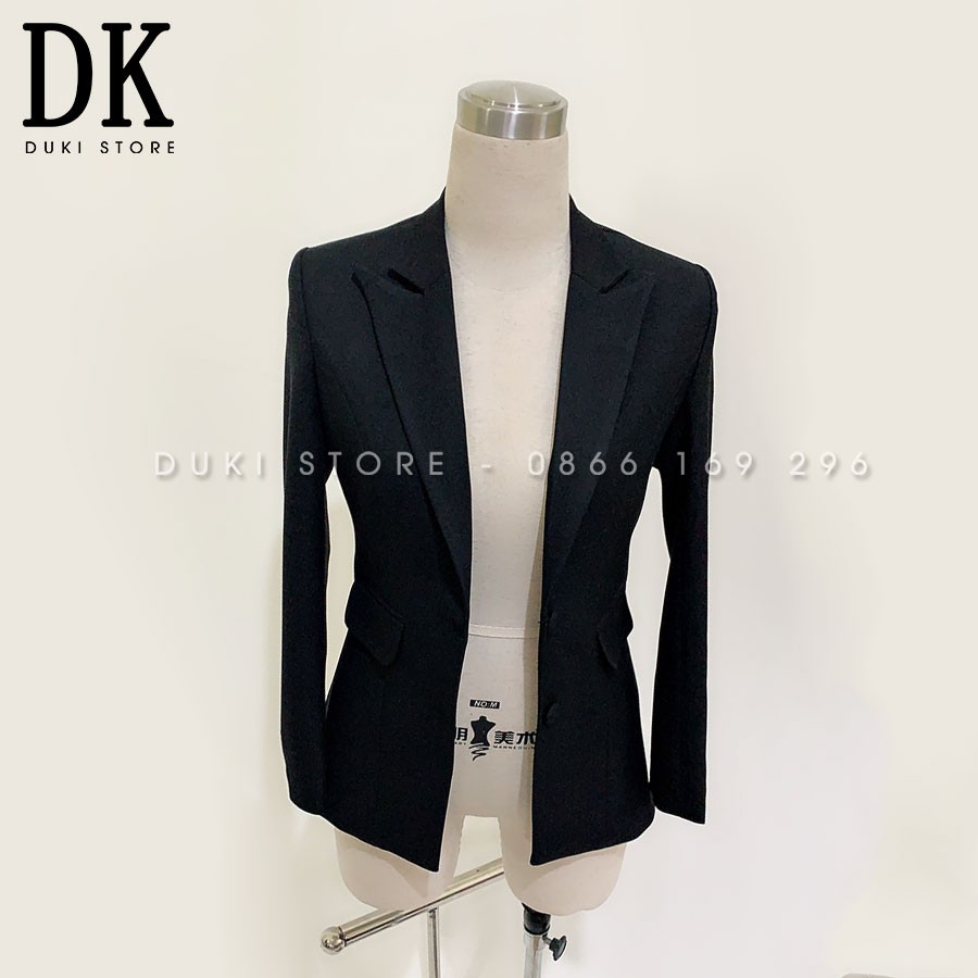 Bộ vest nữ quần ống rộng màu đen cực sang DKH0002 (video và ảnh thật) - DUKI STORE