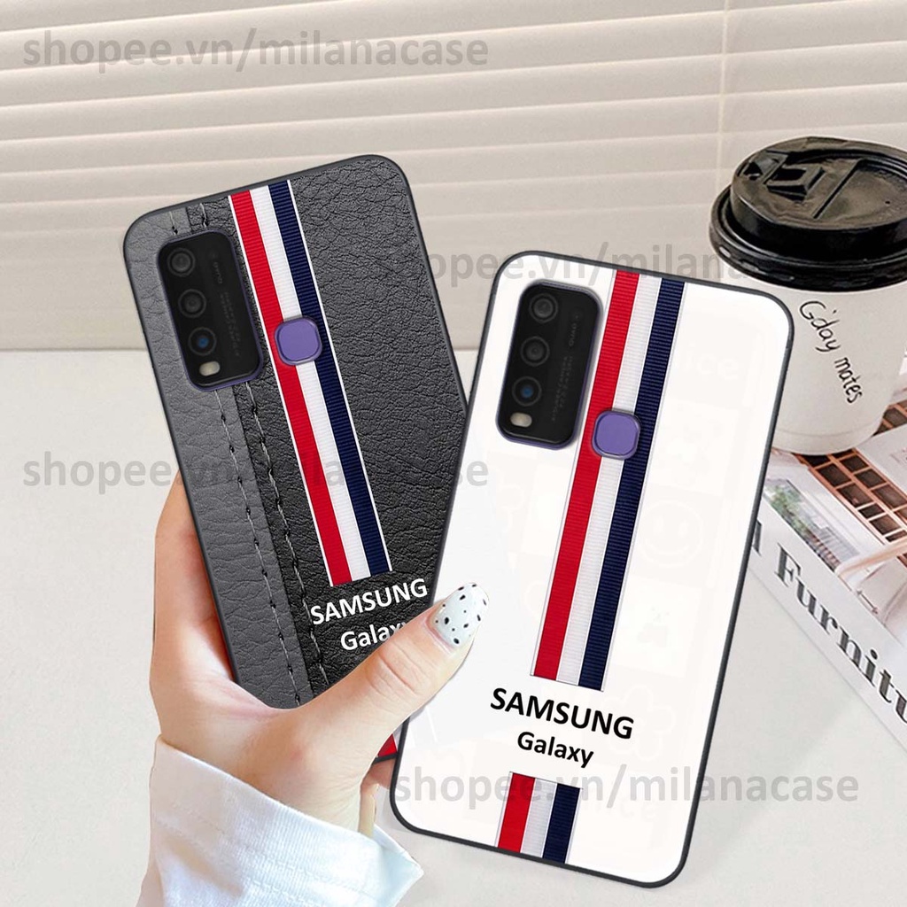 Ốp Vivo Y30 / Y50 in giả da phong cách thể thao, cá tính, thời trang